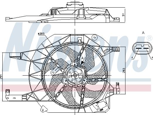 Nissens 85883 - Вентилятор autocars.com.ua