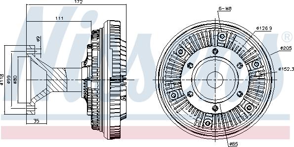 Nissens 86104 - 0 autocars.com.ua