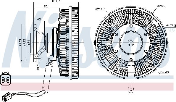 Nissens 86133 - Сцепление, вентилятор радиатора autodnr.net