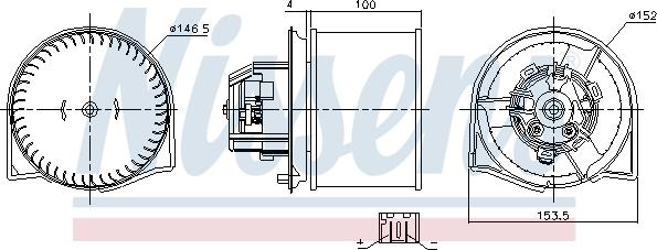 Nissens 87026 - Вентилятор салону autocars.com.ua