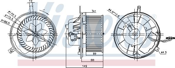 Nissens 87032 - Вентилятор салона autodnr.net