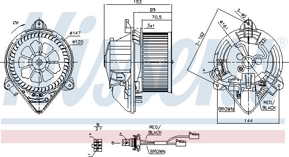 Nissens 87053 - Вентилятор салону autocars.com.ua