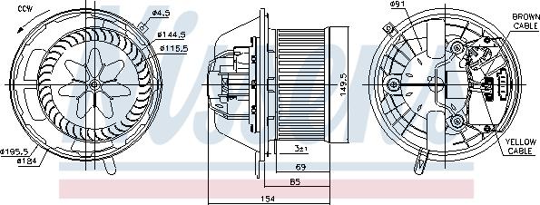 Nissens 87062 - Вентилятор салона autodnr.net