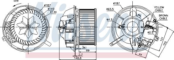 Nissens 87072 - Вентилятор салона autodnr.net