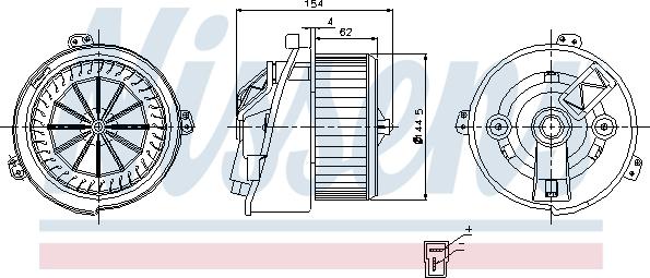 Nissens 87129 - Вентилятор салону autocars.com.ua