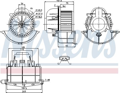 Nissens 87139 - Вентилятор салона autodnr.net