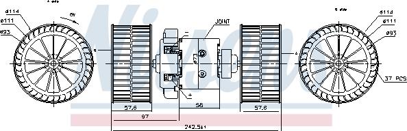 Nissens 87191 - Вентилятор салона autodnr.net