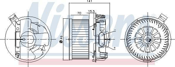 Nissens 87209 - Вентилятор салона avtokuzovplus.com.ua