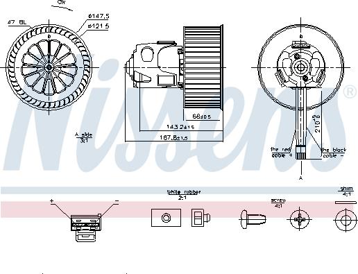 Nissens 87240 - Вентилятор салону autocars.com.ua