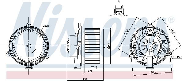 Nissens 87248 - Вентилятор салону autocars.com.ua