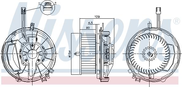 Nissens 87256 - Вентилятор салона avtokuzovplus.com.ua