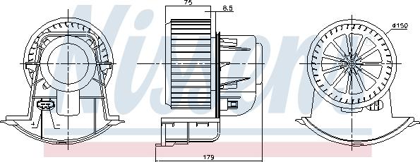 Nissens 87271 - Вентилятор салона avtokuzovplus.com.ua