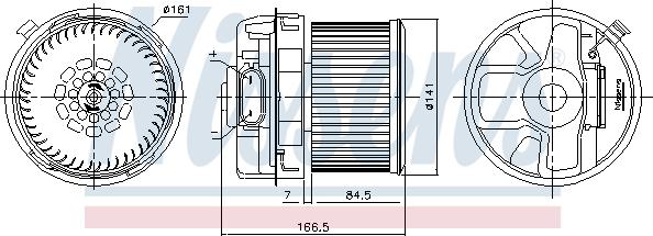 Nissens 87351 - Вентилятор кабiни кондиц. autocars.com.ua