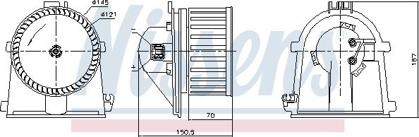 Nissens 87386 - Вентилятор салона autodnr.net