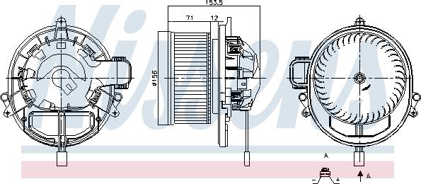 Nissens 87431 - Вентилятор салона avtokuzovplus.com.ua