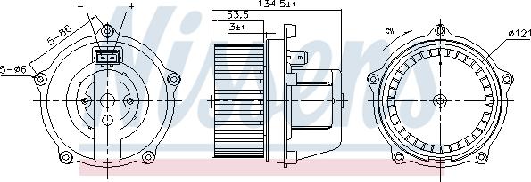 Nissens 87444 - Вентилятор салону autocars.com.ua