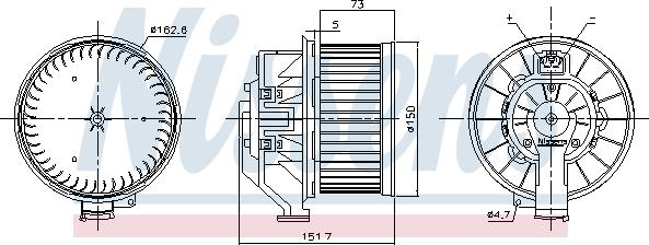 Nissens 87493 - Вентилятор салона avtokuzovplus.com.ua