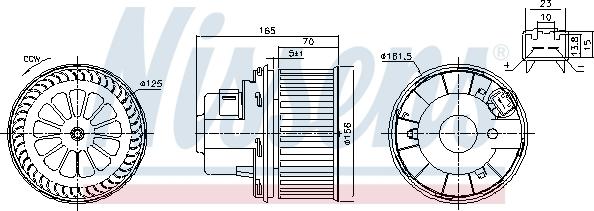 Nissens 87499 - Вентилятор салона avtokuzovplus.com.ua