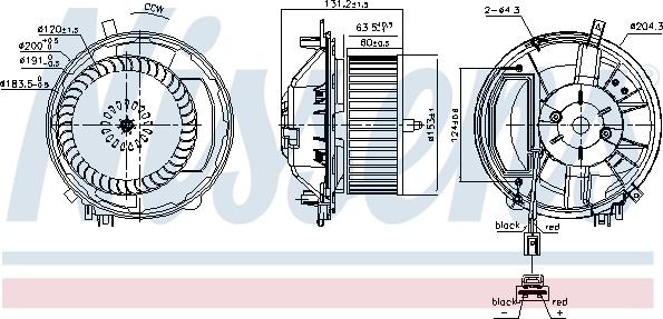 Nissens 87527 - Вентилятор салона avtokuzovplus.com.ua