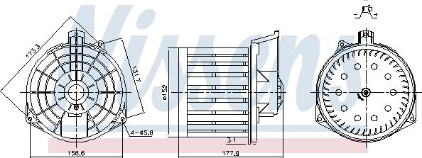 Nissens 87549 - Вентилятор салона autodnr.net