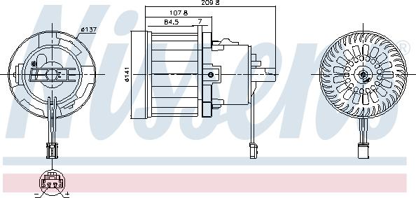 Nissens 87610 - Вентилятор салону autocars.com.ua