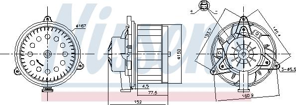 Nissens 87618 - Вентилятор салона avtokuzovplus.com.ua