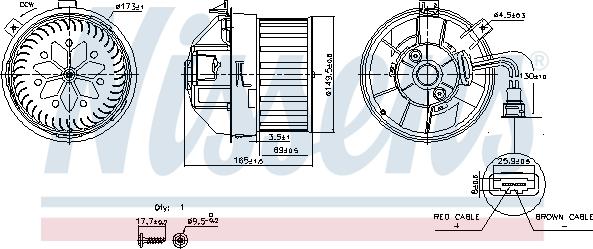 Nissens 87628 - Вентилятор салону autocars.com.ua