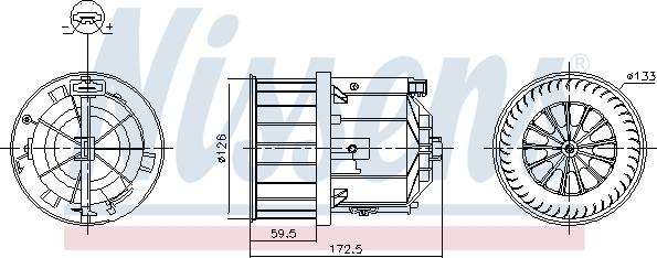 Nissens 87632 - Вентилятор салону autocars.com.ua