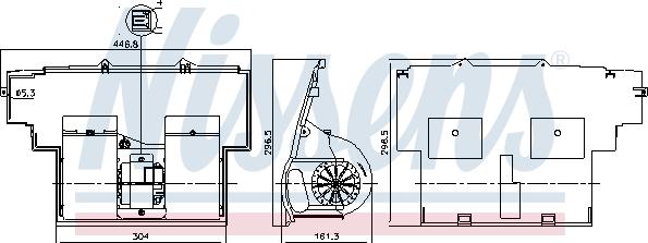 Nissens 87642 - Вентилятор салона avtokuzovplus.com.ua