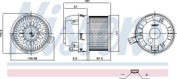 NISSENS 87677 - Вентилятор салону autocars.com.ua