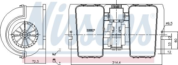 Nissens 87716 - Вентилятор салона autodnr.net