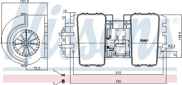 Nissens 87752 - Вентилятор салону autocars.com.ua