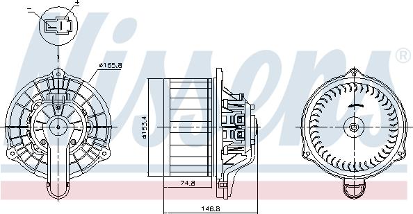 Nissens 87815 - Вентилятор салону autocars.com.ua