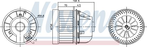 Nissens 87818 - Вентилятор салона avtokuzovplus.com.ua