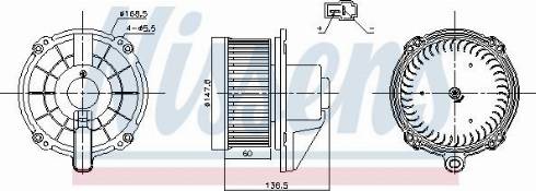 Nissens 87829 - Вентилятор салону autocars.com.ua