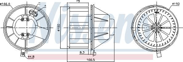 Nissens 87832 - Вентилятор салона avtokuzovplus.com.ua