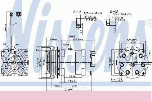 Nissens 890032 - Компрессор кондиционера avtokuzovplus.com.ua