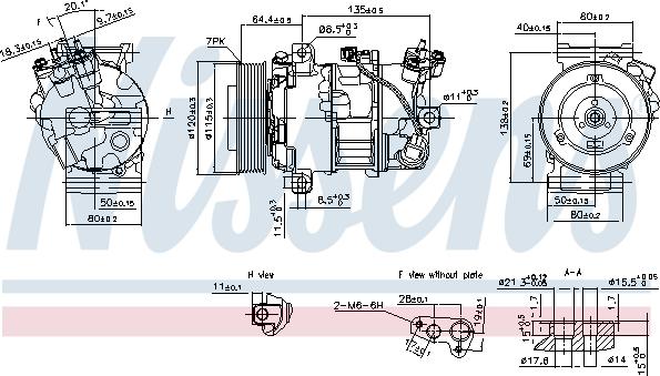 Nissens 890126 - Компресор кондиціонера autocars.com.ua