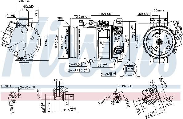 Nissens 890144 - Компресор, кондиціонер autocars.com.ua