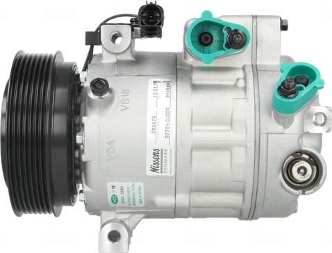 NISSENS 890175 - Компресор, кондиціонер autocars.com.ua