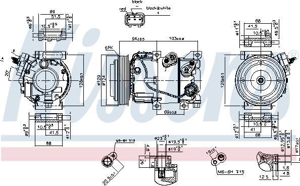 Nissens 890229 - Компресор кондиціонера First Fit autocars.com.ua