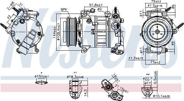 Nissens 890589 - Компресор, кондиціонер autocars.com.ua