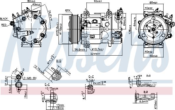 Nissens 890744 - Компрессор кондиционера avtokuzovplus.com.ua