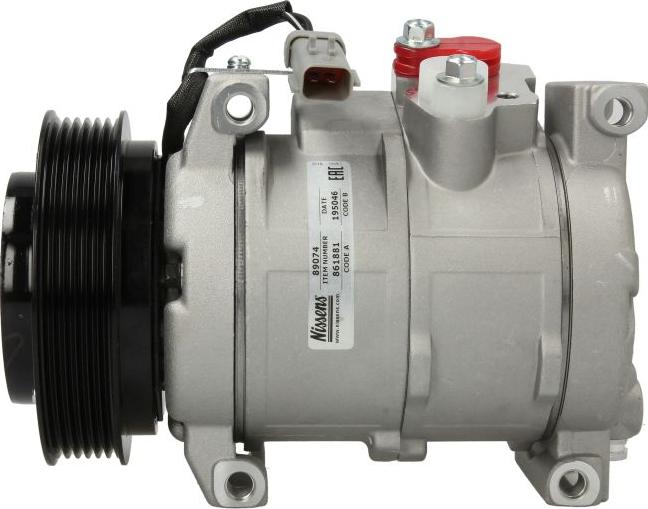 NISSENS 89074 - Компресор, кондиціонер autocars.com.ua