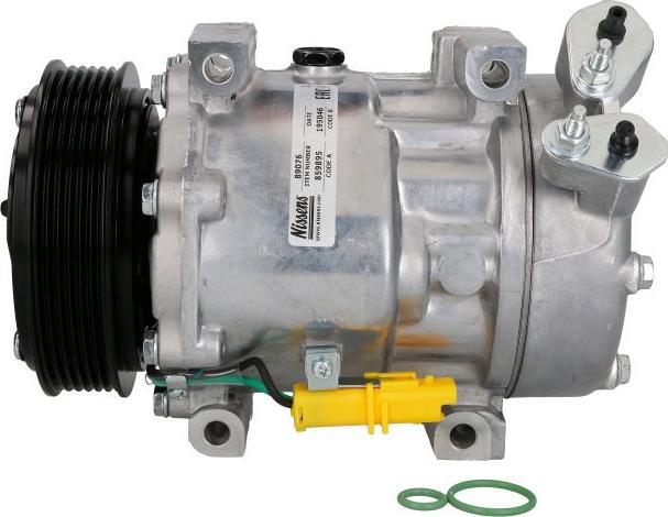 NISSENS 89076 - Компресор, кондиціонер autocars.com.ua