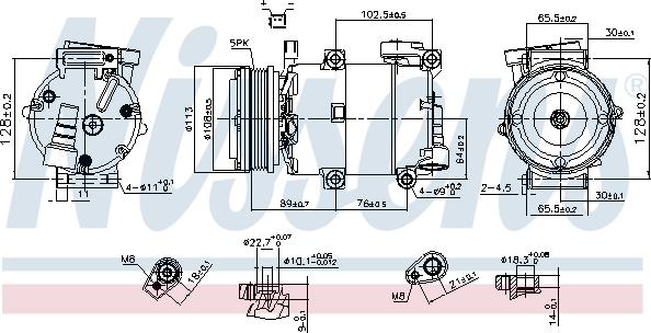 Nissens 890788 - Компресор, кондиціонер autocars.com.ua