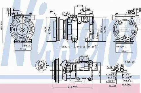 Koreastar KCPH-062 - Компрессор кондиционера avtokuzovplus.com.ua