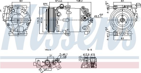 Nissens 890897 - Компресор, кондиціонер autocars.com.ua