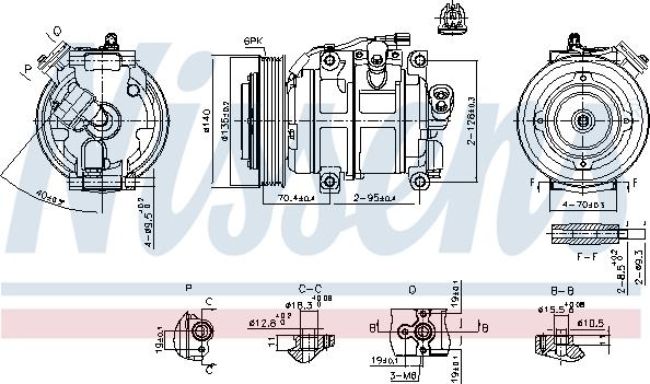 Nissens 890904 - Компрессор кондиционера avtokuzovplus.com.ua