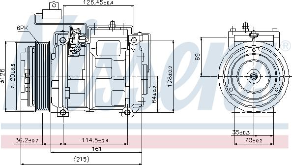 Nissens 89132 - Компрессор кондиционера avtokuzovplus.com.ua